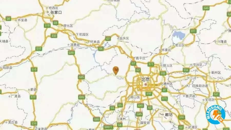北京周二（26日）凌晨发生3.6级地震