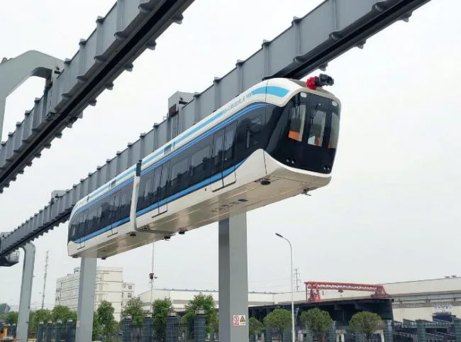 中国首条空轨倒吊列车动工，武汉集团研发时速80公里空中行驶
