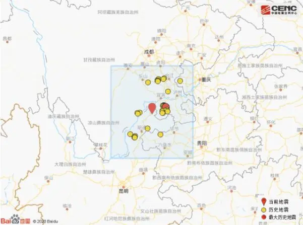 中国地震台网正式测定数据: 1月23日9时59分在云南昭通市盐津县发生4.7级地震